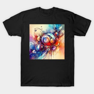 Psychedelic looking abstract illustration of stained glass T-Shirt